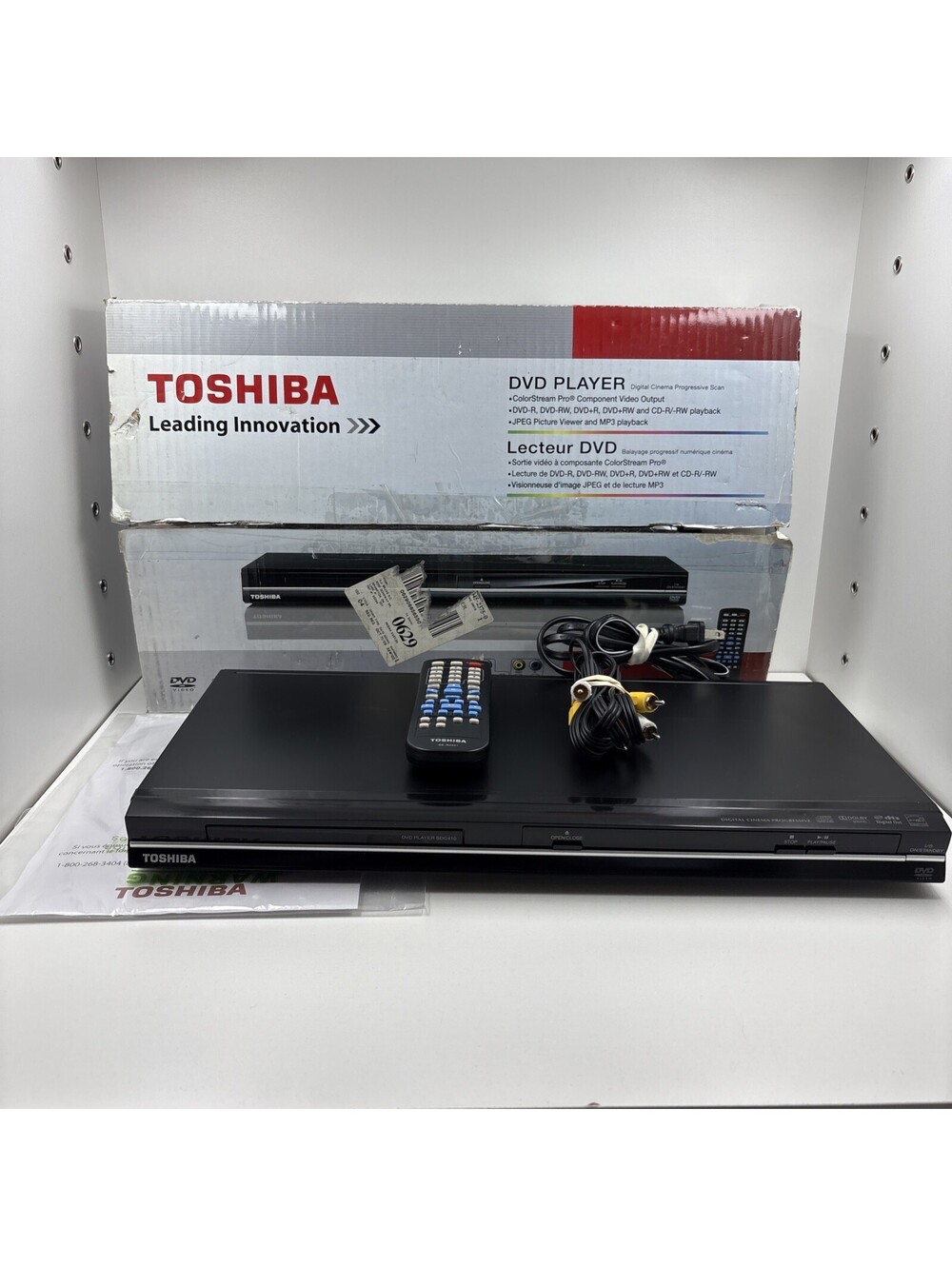 Toshiba Sdc410 DVD Video RCA Tested With Remote And Box